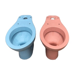 Ensemble de salle de bain sanitaire deux pièces WC pas cher Prix de vente Couvercle blanc Siège en céramique Couche Temps Emballage Motif graphique GUA - Product Image 1