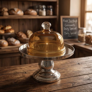 Support à gâteau décoratif en métal au design élégant pour la présentation de gâteaux, le service de desserts, la décoration de table pour mariages, anniversaires et restaurants - Product Image 6
