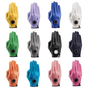 ถุงมือกอล์ฟกันลื่น PLAYEAGLE สำหรับผู้ชาย มือซ้าย วัสดุ PU รับผลิตตามแบบ OEM พิมพ์โลโก้ดิจิตอล ผ้านาโน สีดำ GG-009 - Product Image 5