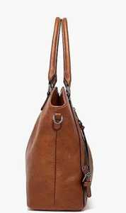 Women's Leather Hobo <b>Bag</b> Removable Shoulder Strap <b>Large</b> Capacity Vintage Style Customizable Color Size Daily Use Ready Ship - Product Image 4