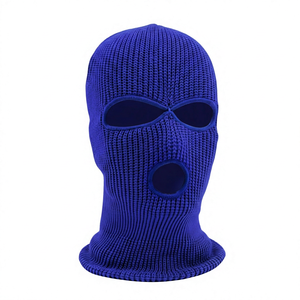 หน้ากากคลุมหน้าแบบถักสีเทา สำหรับทุกเพศ ใช้กลางแจ้ง อะคริลิก 100% สำหรับผู้ใหญ่ ขนาดรอบศีรษะ 56-58 ซม. ระบายอากาศได้ดี อุ่นสบาย ป้องกันความหนาวในฤดูหนาว - Product Image 2