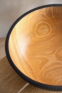 Elegant Natural Acacia Wood Handmade Eco-Friendly Serving <b>Bowl</b> Rustic Design Salad Fruit <b>Snack</b> <b>Bowl</b> Home Kitchen Dining - Product Image 4