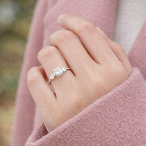 Anillo de Boda Romántico de Plata de Ley 925 con Circonita, Chapado en Platino, Joyería para Mujer - Product Image 5