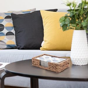 Wholesale Water Hyacinth Napkin Holder Woven <b>Storage</b> Tray <b>Rectangular</b> Organizer for Kitchen Dining Table Home Decor OEM ODM - Product Image 6