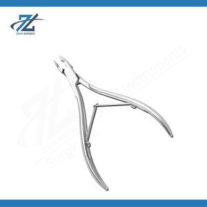Professional Pink Stainless Steel Full Jaw Cuticle Nipper Extreme Sharp Waterproof Manicure <b>Nail</b> Care Trimmer <b>Tool</b> Made Pakistan - Product Image 3