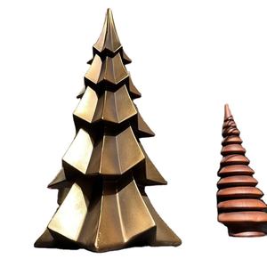Chrome Fini Métallique Conception Top Vente En Métal Arbre De Noël De Luxe Décor À La Maison Table Top - Product Image 1