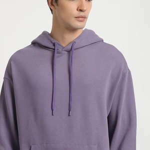 High Quality <b>Thick</b> <b>Fleece</b> Pullover Hoodie Men's 100% Cotton Oversized Boxy Fit Breathable Embroidered Zipper-Up Custom - Product Image 6