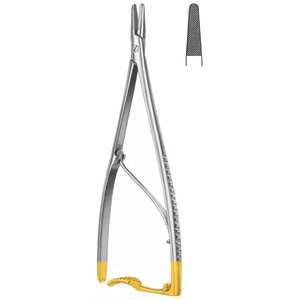 ที่จับเข็ม TC COBECO INSTRUMENTS รุ่น CI-SS-0527 ทำจากสแตนเลสสตีล อุปกรณ์ผ่าตัดแบบใช้มือ ปากจับแบบหยัก มีทุกขนาด ใช้ซ้ำได้ ได้รับมาตรฐาน CE - Product Image 3