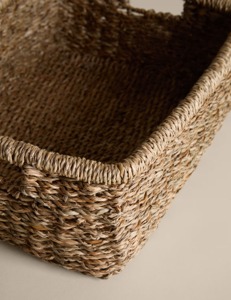 Set of 2 Seagrass <b>Rectangular</b> <b>Baskets</b> Handmade Storage <b>Basket</b> Wholesale eco-friendly Made in Viet Nam - Product Image 4