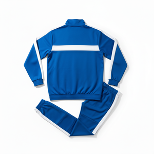 Vintage Football Tracksuit Custom OEM Breathable Sublimated Printed Front Quick Dry Short 100% Polyester Player Name Stand Neck - Product Image 2