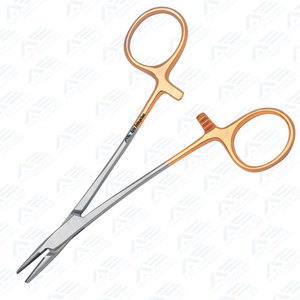 Portaagujas de sutura Instrumentos quirúrgicos de acero inoxidable Instrumento de buena calidad Portaagujas Halsey Insertos de 13 Cm - Product Image 2