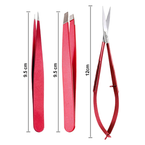 Kit de Pinzas para Cejas OEM con Tijeras de Resorte, Estuche de Cuero, Marca Privada, Acero Inoxidable, Precio al por Mayor, Proveedor - Product Image 3