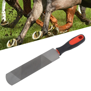 Raspador de pezuñas de 8 pulgadas de acero al carbono, lima ergonómica para herraduras, herramienta de recorte de herraduras con mango flexible para caballos - Product Image 3