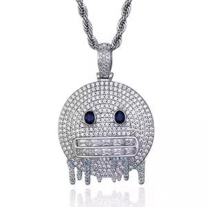 High on Demand Hip Hop Moissanite Iced Out Diamond Pendant <b>Necklace</b> 925 <b>Silver</b> Luxury Party Wear Fashion Jewelry For Men's - Product Image 4