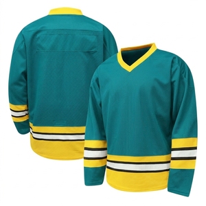 Uniforme de hockey respirant 100% polyester, logo personnalisé, maillots de hockey sur glace brodés en 3D, impression HD, maillots personnalisés pour hommes adultes, équipe personnalisée - Product Image 3