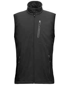 Sleeveless Men's <b>Slim</b> <b>Fit</b> Stand Collar Front Logo Softshell <b>Jacket</b> Wholesale Waterproof Breathable Eco-Friendly - Product Image 3