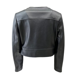 Chaqueta de Motociclista Personalizada para Mujer, de Cuero Genuino, Transpirable, con Logotipo Bordado, Etiqueta Personalizada, Ropa Exterior de Moda para Motocicleta - Product Image 2