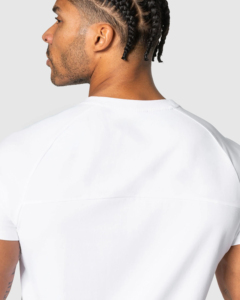 T-shirt pour homme coupe classique col rond - Coton extensible et élasthanne respirant anti-boulochage style urbain 220g - Product Image 2