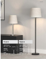 Lámpara LED E26 de 12W, IP20, Control por Botón, Interior, Metálica, 3000K (Blanco Cálido), Lumetal, Alto Brillo, Regulable, CRI 80, 1550mm, 30000