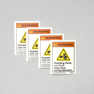 Autocollant de sécurité anti-rayures et étanche, avertissement de danger de traction, à tenir hors d'accès pour les machines industrielles et les équipements d'usine - Product Image 4