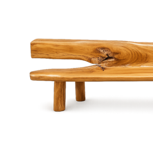 ARTERRA Premium Sustainable Teak Root <b>Bench</b> Natural Edge Rustic Durable Water Resistant Eco-Friendly Patio Outdoor Furniture for - Product Image 3