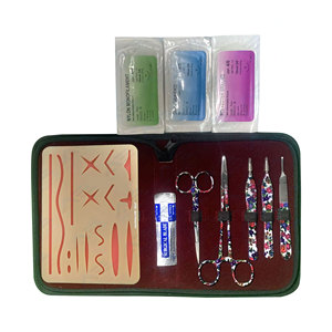 <b>Suture</b> Materials and Instruments for Medical and Veterinary Training Students Skin <b>Suture</b> Practice <b>Kit</b> Stainless Steel - Product Image 1