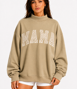 Sweat-shirt à col montant pour femme, prix bas, bonne qualité, 100% coton, léger, respirant, écologique, séchage rapide, hiver - Product Image 5