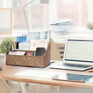 Paniers de rangement avec 4 compartiments, organiseurs de bureau, paniers de rangement faits à la main, vente en gros, écologiques, fabriqués au Vietnam - Product Image 5