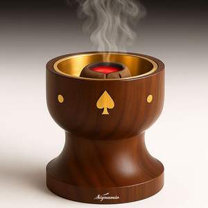 Brûleur à Bakhoor en bois artisanal écologique tendance, couleur personnalisable pour l'aromathérapie traditionnelle du Majlis - Product Image 3