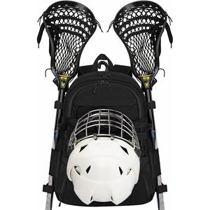 Mochilas de Lacrosse Personalizadas de Poliéster para Hombre y Mujer con Soporte Doble para Palos, Bolsa de Equipamiento Sublimado para Equipo - Product Image 4