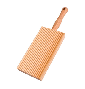 Wood Gnocchi Board With <b>Rolling</b> <b>Pin</b> Board Pasta Tool For Manual Dough Shaping Wood Gnocchi Board - Product Image 2