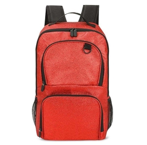 Sparkly Red Cheerleading Backpack with White Trim and Side Pockets High quality Stones Custom Names and Colors <b>for</b> Daily Use <b>Uni</b> - Product Image 5
