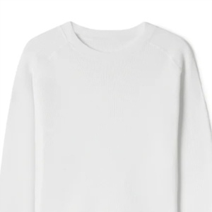 Classic White Crewneck Sweatshirt Soft Cotton Blend Regular Sleeve Loose <b>Pullover</b> <b>Men</b> Women Casual Everyday Wear OEM Service - Product Image 5