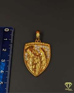 จี้โล่ฮีโร่สไตล์ฮิปฮอประดับไฮเอนด์ ประดับเพชรโมอิสซาไนต์ VVS - Product Image 5