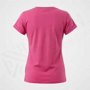 T-shirt pour femme, design de couleur personnalisé, coupe slim, tee-shirt décontracté, impression de logo personnalisée, tissu satiné respirant, hauts de qualité supérieure - Product Image 2