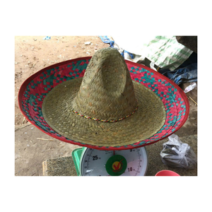 Chapeau de paille naturelle tissé à la main du Vietnam, respirant, à large bord, pour la plage, les voyages, les activités de plein air, mode estivale - Product Image 1