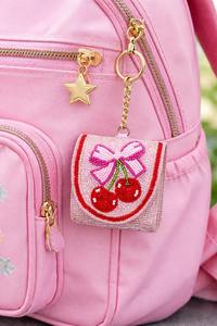 Llavero con borlas para mujer, colgante de bolso con cuentas, accesorios de cuentas para bolsos, colgante para cartera, bola de cuentas, bolso de mujer - Product Image 5