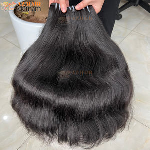Extensions de cheveux naturels ondulés, double trame, vente en gros, 100 % cheveux humains vierges non traités du Vietnam - Product Image 3