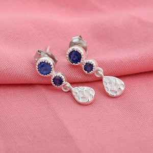 New Latest Designer High Quality Fine Dainty <b>Studs</b> S925 Sterling <b>Silver</b> Kyanite Gemstone Dangle Earrings Jewelry In Lowest Price - Product Image 3