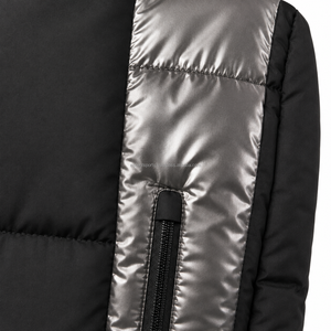 Veste d'hiver longue pour homme, rembourrée en coton, épaisse, chaude, imperméable, coupe-vent, col montant, design isolant, idéale pour les activités de plein air. - Product Image 5