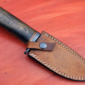 Couteau de chasse et de camping à lame fixe en acier inoxydable, couteau d'extérieur avec lame tranchante, manche ergonomique pour la randonnée, la pêche et le bushcraft - Product Image 2