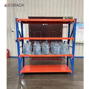 نظام رفوف صناعية فولاذية متينة بدون براغي، 5 طبقات، رف تخزين معدني للمرآب، وحدة رفوف معدنية - Product Image 2