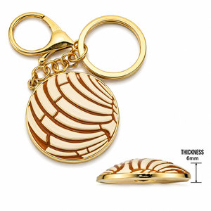 Porte-clés personnalisés classiques en alliage de zinc, breloques serpents et baguettes de médic moulées sous pression, durables, légers, émaillés, vente en gros OEM |   Audité par Sedex - Product Image 3