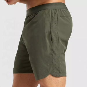 Shorts Bermuda décontractés pour hommes avec logo frontal, 100 % coton, extensibles dans quatre directions, fermeture à cordon – Tendance estivale, confort au quotidien - Product Image 1