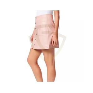 Falda de cuero PU para mujer, estilo retro, cintura baja, calidad premium, falda de cuero para mujer, muy vendida. - Product Image 4