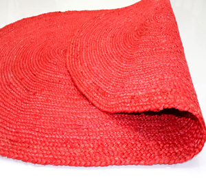 Alfombra de Yute Natural Hecha a Mano 2x3 2x4 2x6 3x5 Pies, Trenzada, Estilo Bohemio, Ecológica, Antideslizante, de Pelo Corto y Grosor Medio - Product Image 3