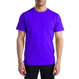 เสื้อยืดคุณภาพสูง 100% ผ้าฝ้ายเจอร์ซีย์ ทรงหลวม สีพื้น สไตล์ลำลอง คลาสสิก เป็นมิตรกับสิ่งแวดล้อม ระบายอากาศได้ดี ขายส่ง - Product Image 2