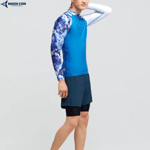 Chemise de compression à manches longues pour homme, protection UV, séchage rapide, surf, natation, gym, logo personnalisé OEM - Product Image 3