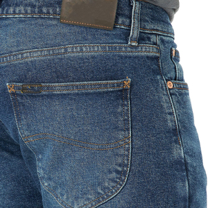 Jean droit élégant pour homme 2025 – Pantalon en denim respirant à imprimé tendance, coupe ajustée, style streetwear, délavé, extensible, OEM - Product Image 3