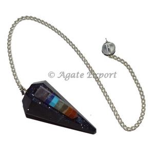 Bois de rose et pierre semi-précieuse pendule cristal méditation pierre précieuse pour la décoration intérieure artisanat pendule artisanal - Product Image 2